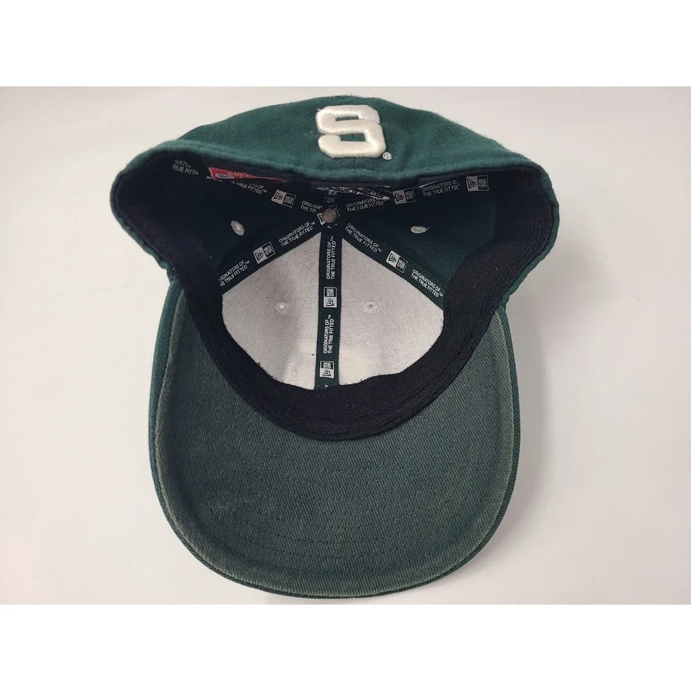 Michigan State University Spartans New Era Fitted 6 3/4 Hat Cap Wool‎ Blend NCAA